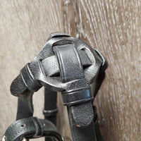 Flat Leather Bitless Bridle *xc/like new, mnr dusty & stains
