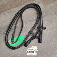 Pr Rubber Lined Reins *vgc, clean & mnr dirt, crackling back
