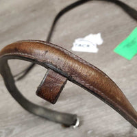 Rsd Leather Noseband *gc, dirt, Unstitched, dry, stiff, rubs, faded
