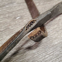 Rsd Leather Noseband *gc, dirt, Unstitched, dry, stiff, rubs, faded
