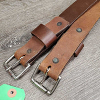 1.5" wide Flat Leather Back Cinch *xc, clean, mnr scratches
