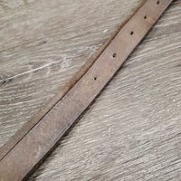 Hvy Leather Running Martingale *fair, v.stiff, v.twisted, scraped, xholes, stretched neck hole, dry
