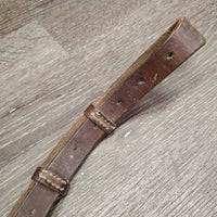 Hvy Leather Running Martingale *fair, v.stiff, v.twisted, scraped, xholes, stretched neck hole, dry
