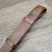 Hvy Leather Running Martingale *fair, v.stiff, v.twisted, scraped, xholes, stretched neck hole, dry
