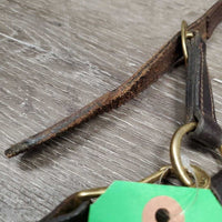 Padded Leather Halter, adj, snap *gc, rubs, scrapes, clean, stretched?
