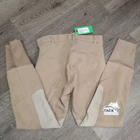 Hvy Cotton Euroseat Breeches *gc/fair, many seam holes, mnr rubs, pills & stains
