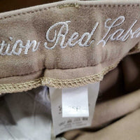 Hvy Cotton Euroseat Breeches *gc/fair, many seam holes, mnr rubs, pills & stains
