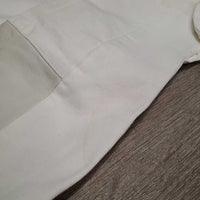 High Waist Full Seat Breeches, Thick Smooth Leather Seat *vgc, unstitched seam, mnr stains, older, seam puckers
