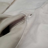 High Waist Full Seat Breeches, Thick Smooth Leather Seat *vgc, unstitched seam, mnr stains, older, seam puckers
