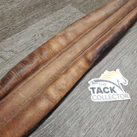 Leather Girth, 1x Els *fair, older, dirt, v.stretched els, stains, hard, film, faded
