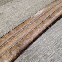 Leather Girth, 1x Els *fair, older, dirt, v.stretched els, stains, hard, film, faded
