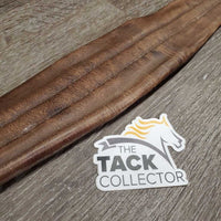 Leather Girth, 1x Els *fair, older, dirt, v.stretched els, stains, hard, film, faded
