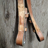 Rsd Bridle, Braided Reins *gc/fair, dry, stiff, broken keeper, stained, tight keeper, scraped edges
