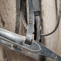 Rsd Leather Bridle, Plain Reins *fair, v.dry, v.stiff, crackles, twisted
