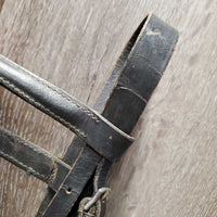 Rsd Leather Bridle, Plain Reins *fair, v.dry, v.stiff, crackles, twisted
