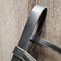 Rsd Leather Bridle, Plain Reins *fair, v.dry, v.stiff, crackles, twisted
