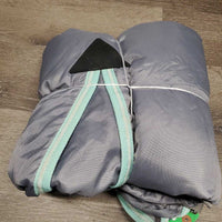 Lt Quilt Stable Blanket, 0 legs, tail *vgc, mnr hair, stains, rubs
