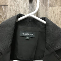 JUNIORS v. Light Show Jacket, Zipper, Buttons, Microsuede Collar *vgc, collar rubs & pills

