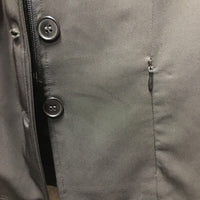 JUNIORS v. Light Show Jacket, Zipper, Buttons, Microsuede Collar *vgc, collar rubs & pills
