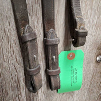 Monocrown Dressage Bridle, Crank, Bling, Braided Reins *gc, clean, rubs, faded, dirt & residue, Browband: mismatched, peeling & missing bling
