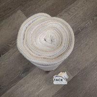 Pr Fleece No Bow Wraps *gc, clean, dingy, pilly, mnr hair
