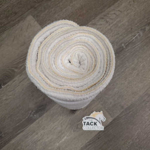 Pr Fleece No Bow Wraps *gc, clean, dingy, pilly, mnr hair