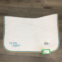 Quilt Baby Saddle Pad, "The Pony Gansters" embroidery, piping *vgc, mnr hair, dirt, stains
