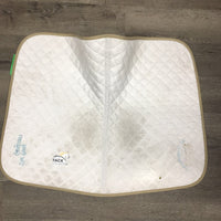 Quilt Baby Saddle Pad, "The Pony Gansters" embroidery, piping *vgc, mnr hair, dirt, stains
