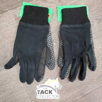 Thick Winter Riding Gloves *gc, mnr hair, dirt, threads & faded
