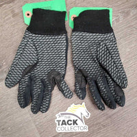 Thick Winter Riding Gloves *gc, mnr hair, dirt, threads & faded
