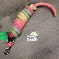 Nylon Lead Rope, removeable snap loop *gc, rubs, frayed, stiff, stains, snags
