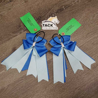 2 Hair Bows Ribbons, Hair elastics *vgc/xc
