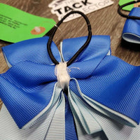 2 Hair Bows Ribbons, Hair elastics *vgc/xc
