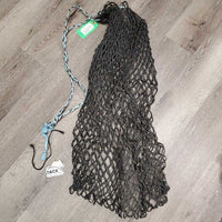 Nylon String Slow Feed Rope Hay Net, binder twine top *gc/fair, clean & dirty, chew, broken/frayed strings
