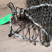Nylon String Slow Feed Rope Hay Net, binder twine top *gc/fair, clean & dirty, chew, broken/frayed strings

