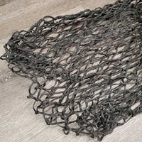 Nylon String Slow Feed Rope Hay Net, binder twine top *gc/fair, clean & dirty, chew, broken/frayed strings
