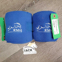 2 Fleece Polo Wraps "RMSJ" *vgc, clean, mnr hair
