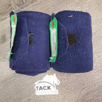2 Thin Fleece Polo Wraps *gc, pills, mnr hair, clean, linty, trimmed velcro
