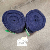 2 Thin Fleece Polo Wraps *gc, pills, mnr hair, clean, linty, trimmed velcro
