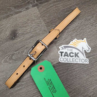 Leather Curb Chin Strap *vgc/xc, mnr rubs & scrapes, stiff
