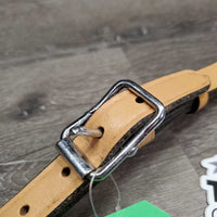 Leather Curb Chin Strap *vgc/xc, mnr rubs & scrapes, stiff
