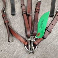 Rsd Leather & Elastic Breastplate, 2 Pc Running Martingale *vgc, clean, mnr film, stains & residue
