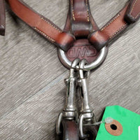 Rsd Leather & Elastic Breastplate, 2 Pc Running Martingale *vgc, clean, mnr film, stains & residue
