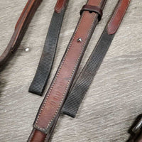 Rsd Leather & Elastic Breastplate, 2 Pc Running Martingale *vgc, clean, mnr film, stains & residue
