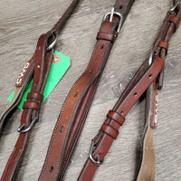 Rsd Leather & Elastic Breastplate, 2 Pc Running Martingale *vgc, clean, mnr film, stains & residue
