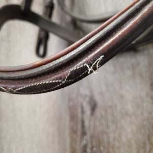 FS Rsd Padded Hunter Hunter Bridle *gc, clean & residue, stains, loose stitching, broken keeper, older, dry14