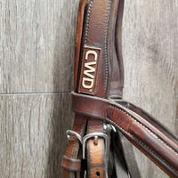 FS Rsd Padded Hunter Hunter Bridle *gc, clean & residue, stains, loose stitching, broken keeper, older, dry14

