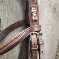 FS Rsd Padded Hunter Hunter Bridle *gc, clean & residue, stains, loose stitching, broken keeper, older, dry14