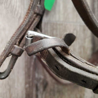 FS Rsd Padded Hunter Hunter Bridle *gc, clean & residue, stains, loose stitching, broken keeper, older, dry14
