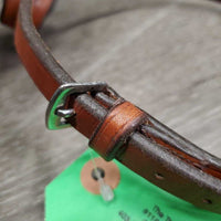 Leather Flash Strap, Slide on Noseband Attachment *vgc, clean, mnr scrapes & stains
